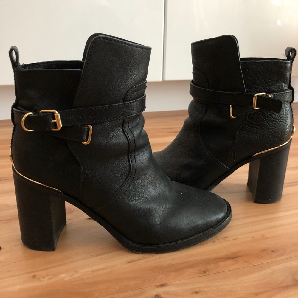 Tory Burch black heeled ankle bootie